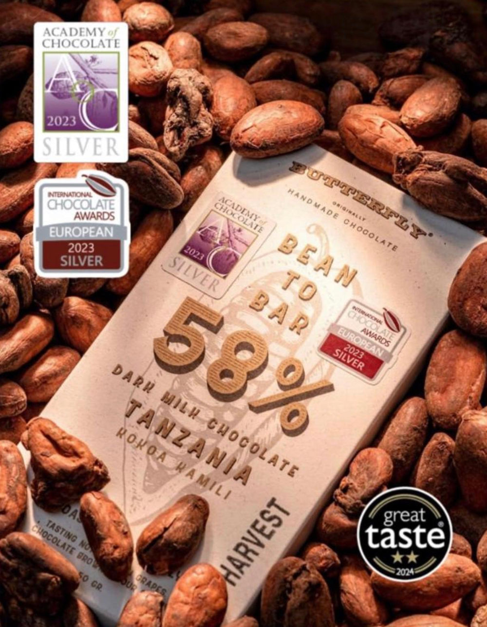%58 Tanzanya Dark Milk Çikolata